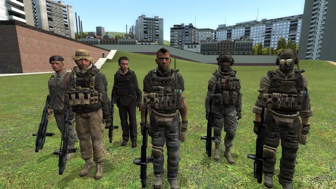 develop custom garrys mod addon port characters npcs and player models