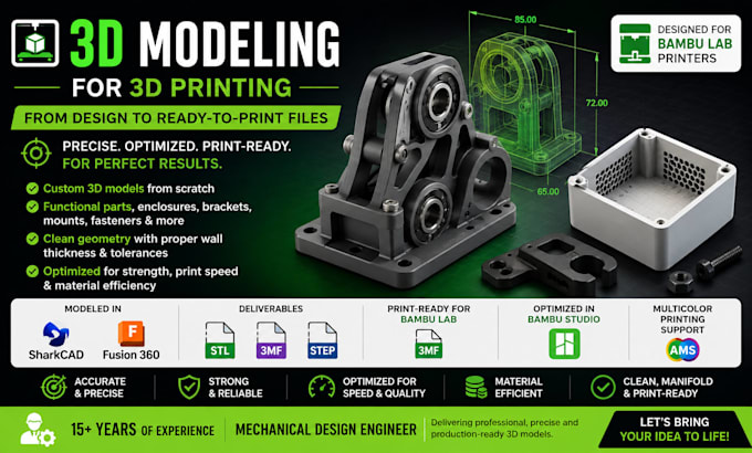 from 3d modeling to 3d printing bambulab