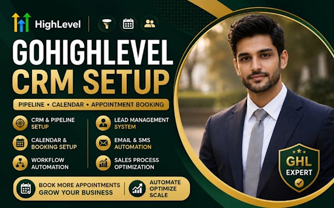 setup gohighlevel CRM pipeline setup calendar setup appointment booking
