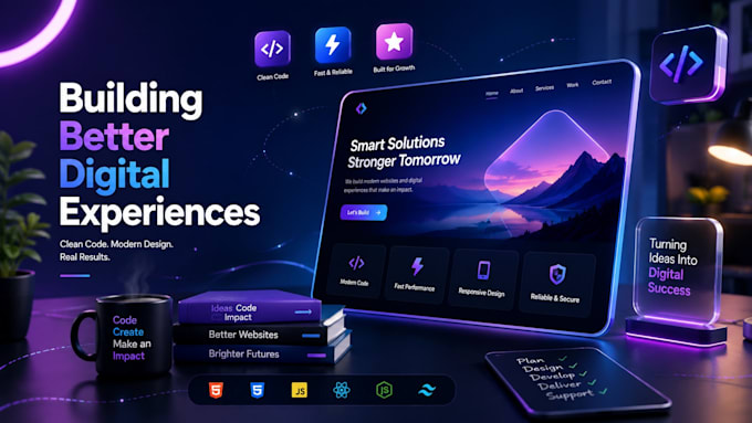 design a modern landing page