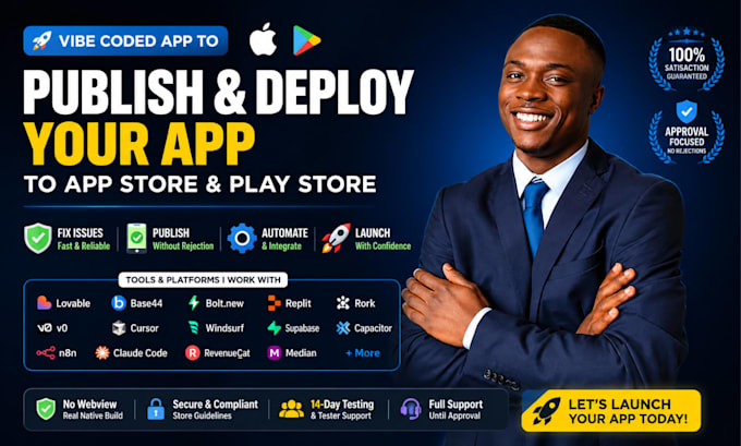 deploy lovable base44 netlify replit ai rork supabase capacitor IOS android app