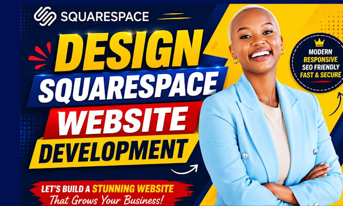 design squarespace website development redesign landing page setup online store
