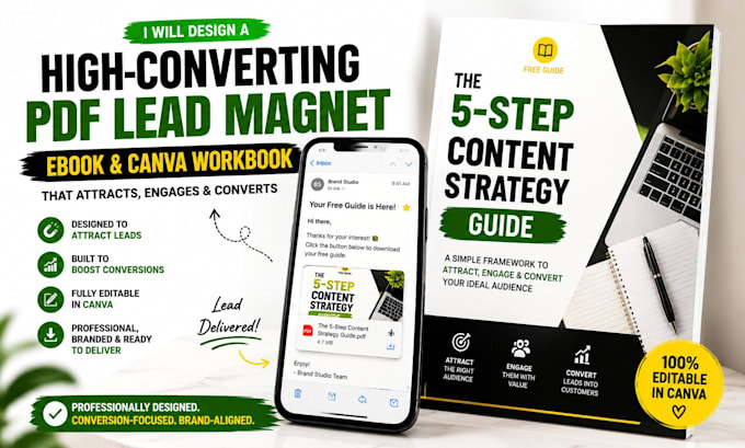 pdf lead magnet design high converting pdf lead magnet, ebook and canva workbook