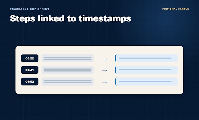 turn your process video into a traceable editable sop