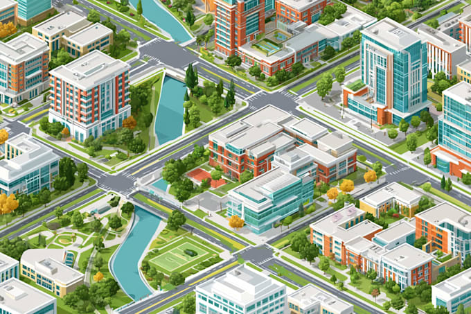 fantasy map illustration vector event map design tourist map