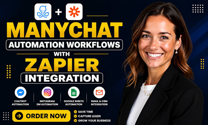 set up manychat automation workflows with zapier integration