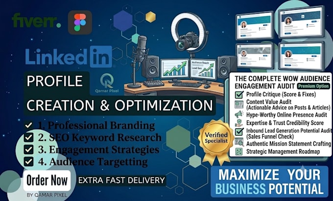 optimize your linkedin profile and company page for maximum