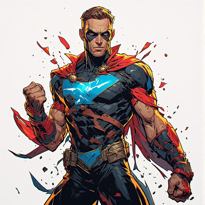 do digital comic book illustration comic book cover