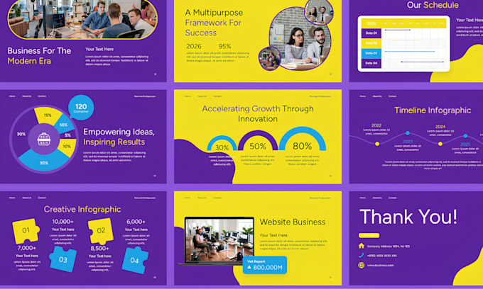 redesign brand premium powerpoint presentation, sales presentation, pitch deck