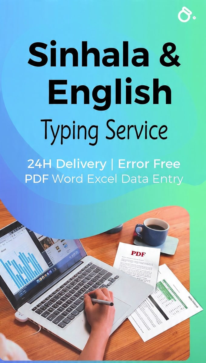 do sinhala and english typing and data entry