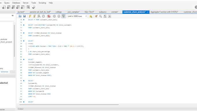 write sql queries, joins, views and optimize your database
