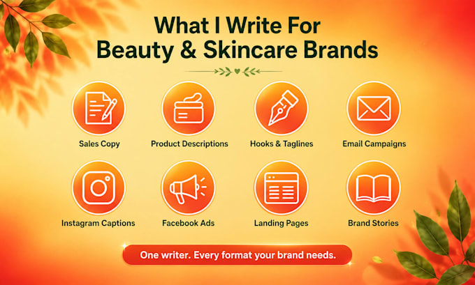 l write beauty and skincare copy that converts