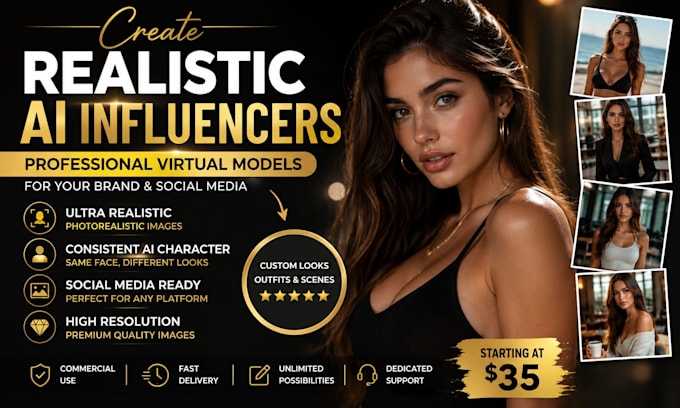 create a professional ai virtual model for instagram and creator platform