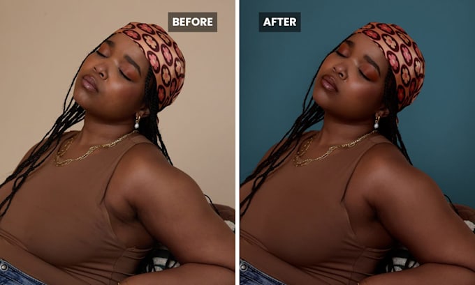 change background colour, natural, seamless
