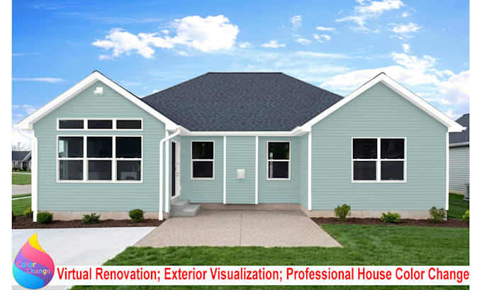 change house color and do exterior visualization
