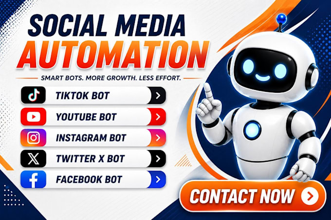 create social media bot, youtube bot, instagram bot, tiktok bot, twitter x bot