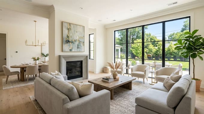 high quality real estate visualization with realistic virtual home staging