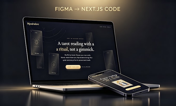 convert your figma design to a responsive nextjs react landing page