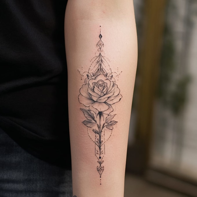 design a modern and minimalist tattoo design