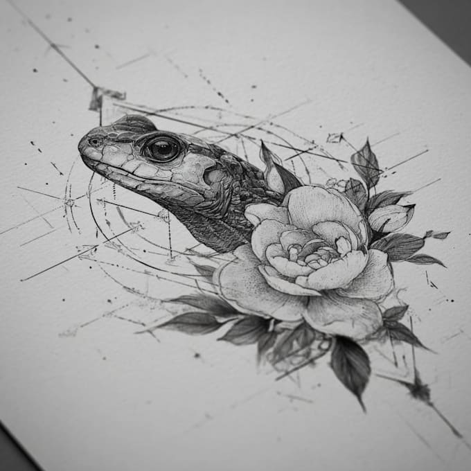 design a modern and minimalist tattoo design