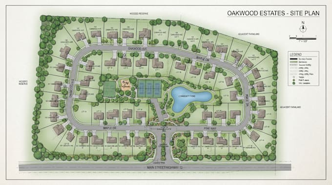 create an expert site plans, real estate maps, subdivision maps, and vector art
