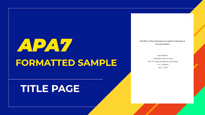 format and edit your document into apa 7th edition