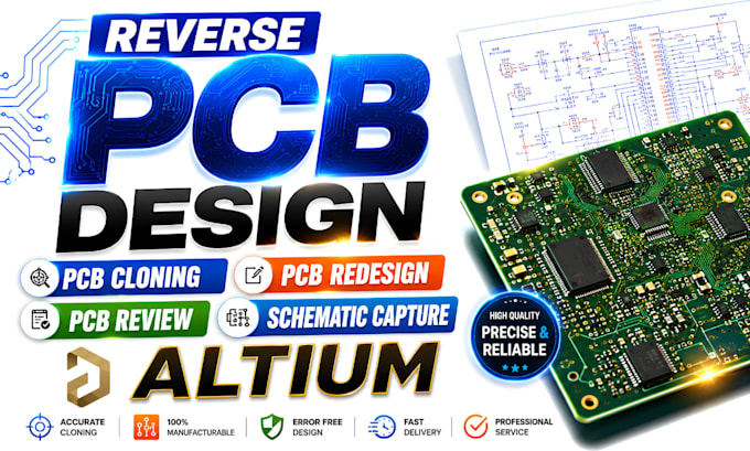 reverse pcb design pcb cloning pcb redesign, pcb review schematic capture altium