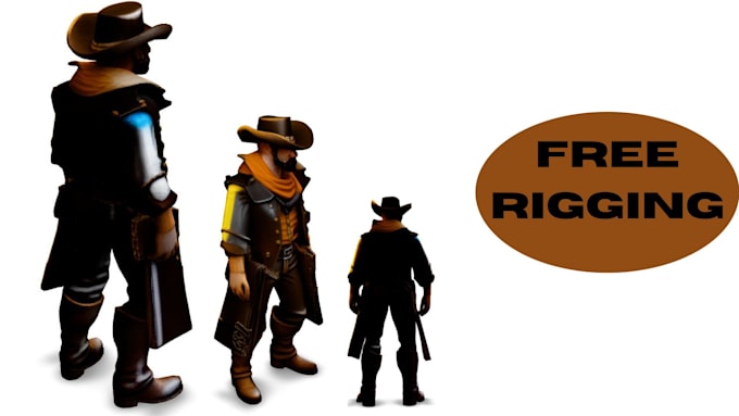model 3d low poly, 3d character modeling for game, animation, rigging and other