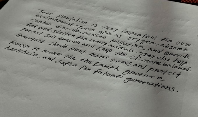 neat handwriting for assignments