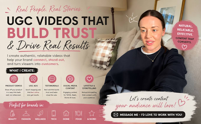 be relatable and authentic human ugc english spokesperson creator