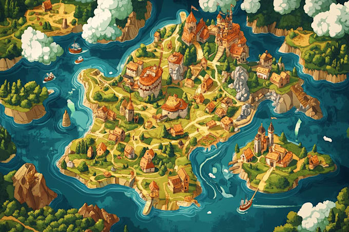 professionally draw map illustration or site plan
