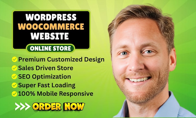 build ecommerce website online store, webshop using wordpress woocommerce