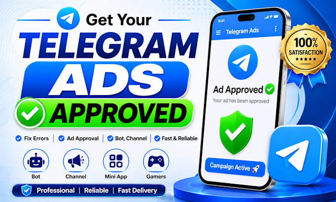 fix telegram ads approval errors for bots, channels and ad destinations