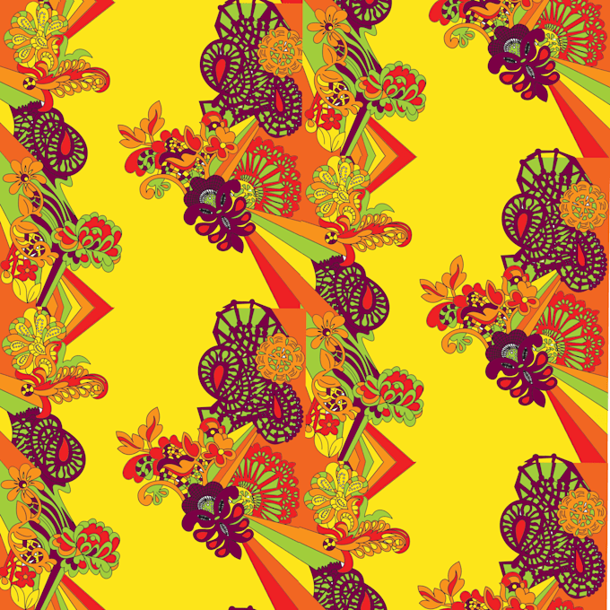 design seamless surface patterns for fabric and print