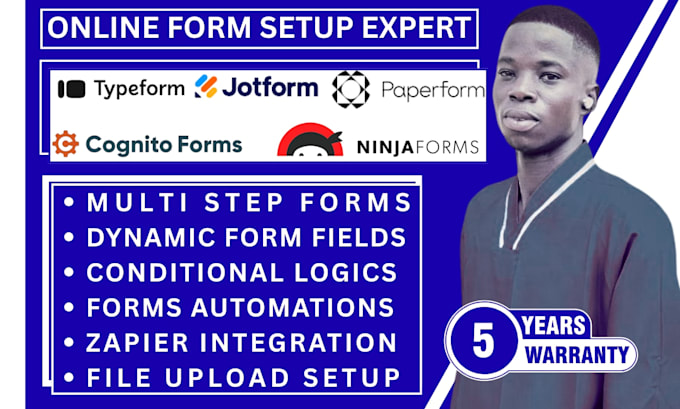 setup typeform jotform paperform cognito form ninja forms