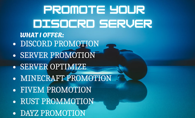 promote your minecraft server, fivem server, dayz, rust server discord promotion