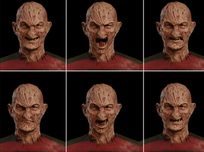 make realistic 3d horror, monster, game character model, stl models for printing