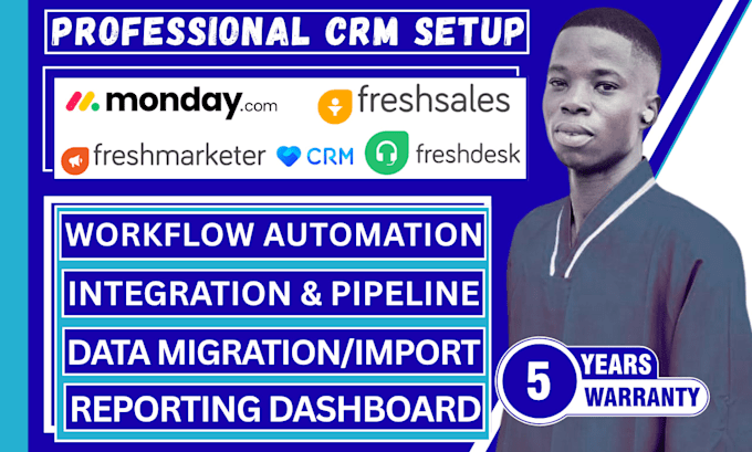 setup freshsales, freshdesk and monday CRM