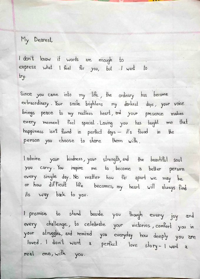write anything with my beautiful hand writing