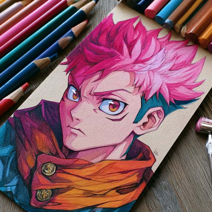 draw anime art for you