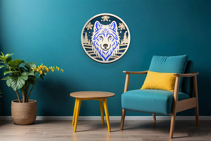 make multi layered logo or animal  files for laser cut