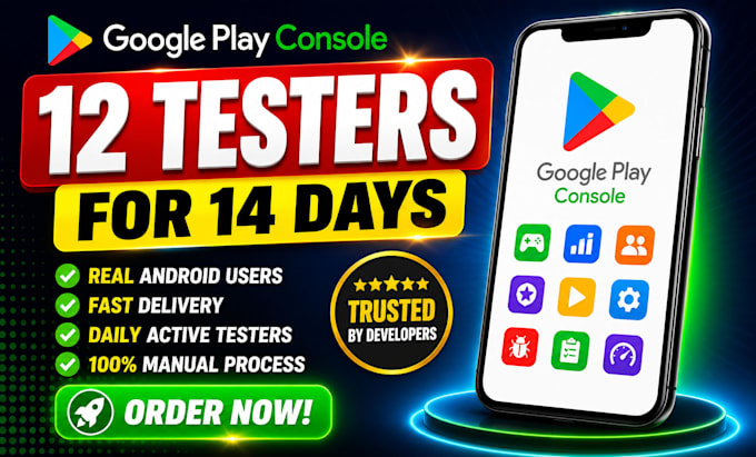 provide 12 testers user testers