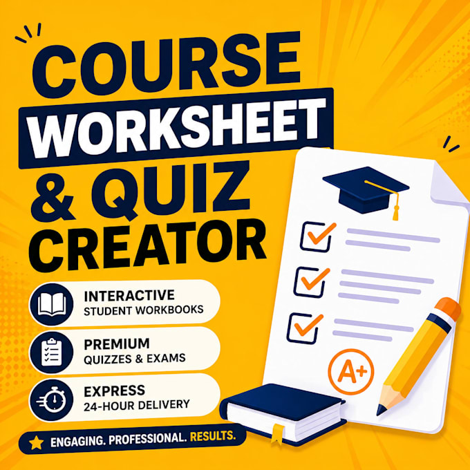 create interactive quizzes worksheets and course workbooks