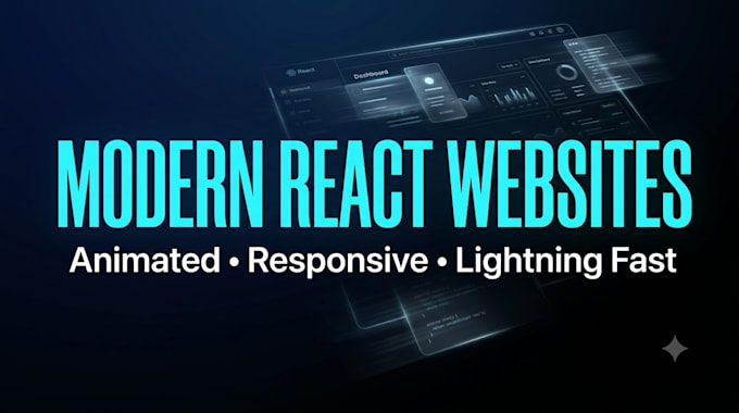 build a modern animated front end web application using react