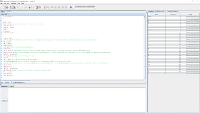 write and debug riscv assembly