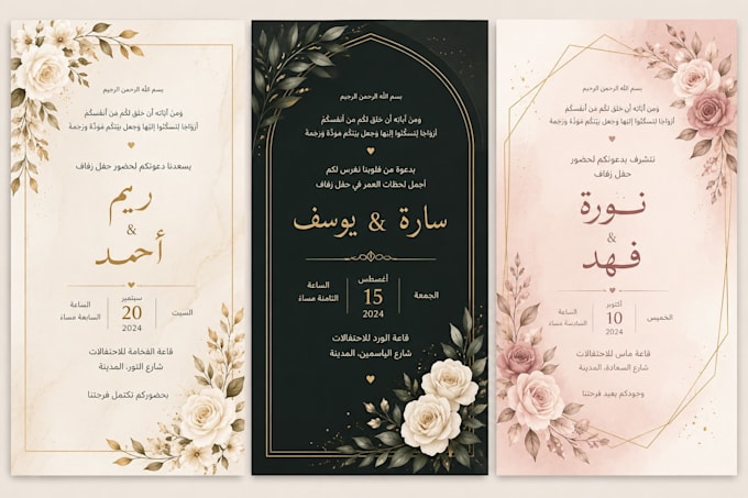 design a beautiful wedding invitation card in canva