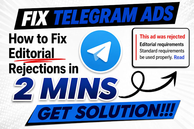 telegram ads approval, fix ad destination, setup profitable telegram ads