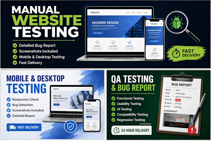 create, test, and fix a responsive website for your business