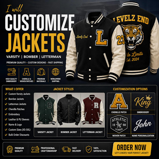 make customize jackets with your logo