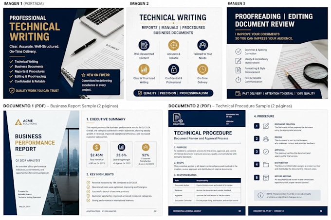 write and edit professional buisiness documents